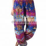 Tie Dye Women's Harem Pants Boho Baggy Genie Yoga Aladdin Trousers Pants thumbnail-3