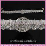 LB0001 Quality fabric best handmade High end woman rhinestone belt sash embellished wedding dress belts