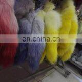 Gradient Color Real Fox Fur Tail Furry Keychain Accessories thumbnail-3