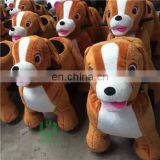 Coin Operated Rides Electrical Animal Toy Car Plush Animal Electric Scooter Stuffed Dog Rider For Shopping Mall Indoor Amusement thumbnail-1