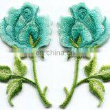 High Quality Custom Iron on Embroidery Patch Flowers thumbnail-6