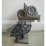 owl candle holders for home decoration/candle holders metal