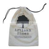 organic cotton drawstring bags/cotton fabric bag