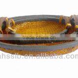 2013 New Style Wholesale Elegat Various Shaped Reed Storage Plate With Ear Handles thumbnail-1