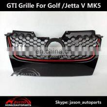 Front Grille for VW Jetta 05 V GTI , GTI Grill Red Trim Line for Jetta Mk5 thumbnail-1