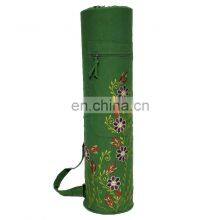 High Quality 100% Cotton Canvas Fabric Yoga Mat Bag Eco Indian Supplier thumbnail-4