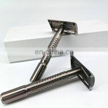 Female 10cm Gun Black Personalized Closed Comb Safety Razor With Tiwn Blade thumbnail-1