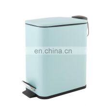Promotional the Best Bathroom Pedal Waste Bin Rectangle Thin Cover Design Kitchen Bin Set