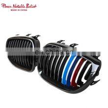 E60 ABS Material Front Grill for BMW M Color Single Slat Line Grille for BMW 5 Series E60 E61 2004-2009 thumbnail-1