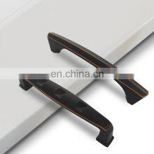 Mode Rmatte Black Door Drawer Handle Zinc Alloy Cabinet Handles Pulls Drawer Kitchen Furniture Handle