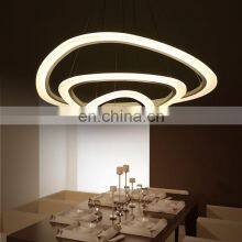 High Lumen Decorative Circle Hanging Light Modern Acrylic Vintage Color Changing Led Chandeliers Pendant Lights Lamp thumbnail-4