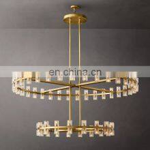 Hengzhi Americas Design Crystal Hanging Lamps ARCACHON LED ROUND TWO-TIER CHANDELIER 60