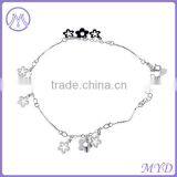 Fashion Jewelry Gold Plated Color Enamel Cherry Banana Fruit Charms Chain Girls Anklet thumbnail-3