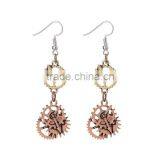 2016 New Arrival Wheel Gear Vintage Dangle Earrings Steampunk Woman Earring thumbnail-3