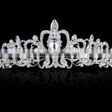 Upscale Luxury Full Diamond Tiara Crown of the Bride Wedding Headband, Baroque Pop Hair Accessories Hair Clip thumbnail-4