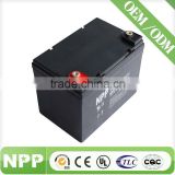 12V Middle size rechargeable agm battery for solar systerm12v 33ah