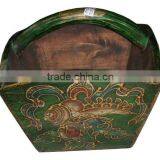 Chinese Antique Wooden Hand-painted Box thumbnail-1