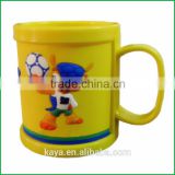 Factory custom funny plastic mug cup