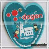 High Quality Customer Logo Printed Soft PVC Heart Shaped Plain Cup Mats For Turismo Recuerdos thumbnail-1