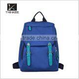 Fashion Korean Style Huge Volume Waterproof Younger Blue Canvas Backpacks