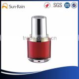 Red small childproof plastic dropper bottle glass dropper bottle for personal care
