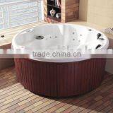 outdoor round spa