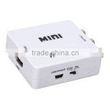 Mini 720p 1080p HD HDMI to RCA Composite Audio AV CVBS Adapter NTSC Video Converter thumbnail-2