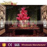 Glass Top Banquet Table Crystal Chandelier Pendant Wedding Table thumbnail-3