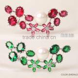 Platinum Plated Elegant Style Floral in 3 Colors Brooch With AAA+ Cubic Zircon Micro Pave Setting for Women and Men in 4 Colors thumbnail-4