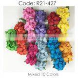 Cream Pink Handmade Mulberry Paper Flower, Wedding Party, Scrap-booking Crafts, Wholesale 21/612 thumbnail-1