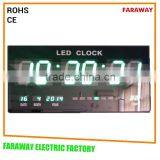 3" green led digital clock with temperature for shops, warehouse,bus station,office,supermarket