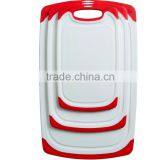 3-Piece Non-slip Plastic Chopping Board Set With Juice Groove thumbnail-1