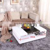 MDF Coffee Table White High Gloss Center Table thumbnail-5