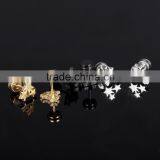 Fashion Jewelry And Accessories Three Star Gold European Style Earrings thumbnail-4