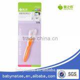 Babymatee 2015 Newest Top Quality Soft BPA Free Baby Feeding Spoon/Silicone Kid Spoon With PP Handle thumbnail-2