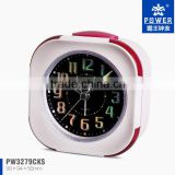 High Quality Plastic Snooze Alarm Clocks By Using Environmental Friendly Protect Raw Material With Alarm Clocks With Lights