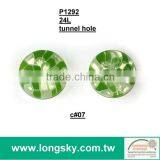 (#P1292-07) Eco Friendly Customized Fashion Designer Colourful Round Resin Clothing Button thumbnail-1