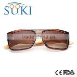 Wooden Temple Sunglasses Cheap Plastic Frame Wooden Glasses Dark Lens Sunglasses thumbnail-2