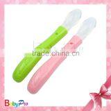 made in China good quality baby products wholesale cute design silicone baby spoon baby feeding spoon