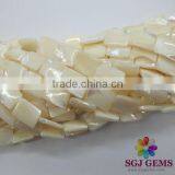 15x20mm Sea Shell Loose Flat Rectangle Beads