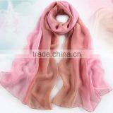 100% Silk Scarf for Women With GradientRamp thumbnail-6