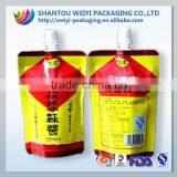Popular Resealable Stand up Pouch With Spout Sweet Bean Sauce Filling thumbnail-1