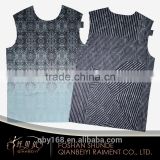 OEM service customizable sleeveless style women custom printed tshirts