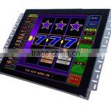 19 inch open frame touch screen monitor for WMS and POG game,produced by factory