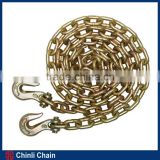 US Type Chains With Clevis Grab Hook,Ratched Type load binder ,G43 Lashing chain