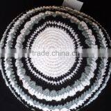 100% Cotton Hand Knitted Crochet Jewish Kipa, Yarmulka,Yarmulkes,Jewish Religious Judaica Skullcap thumbnail-5