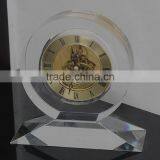 2016 Round Crystal Glass Travel Wall Alarm Clock for Sale