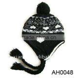 knitted black hats