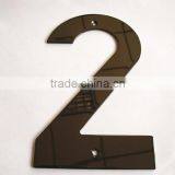 Black Nickel Plated House Numbers