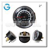 High Quality Black Steel Brass Internal Pressure Gauge for Oxygen Application